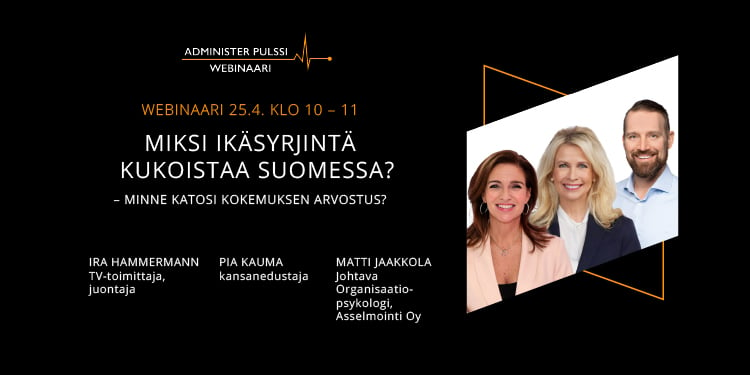 KUTSU Pulssi-webinaari Miksi ikäsyrjintä kukoistaa Suomessa - Econia