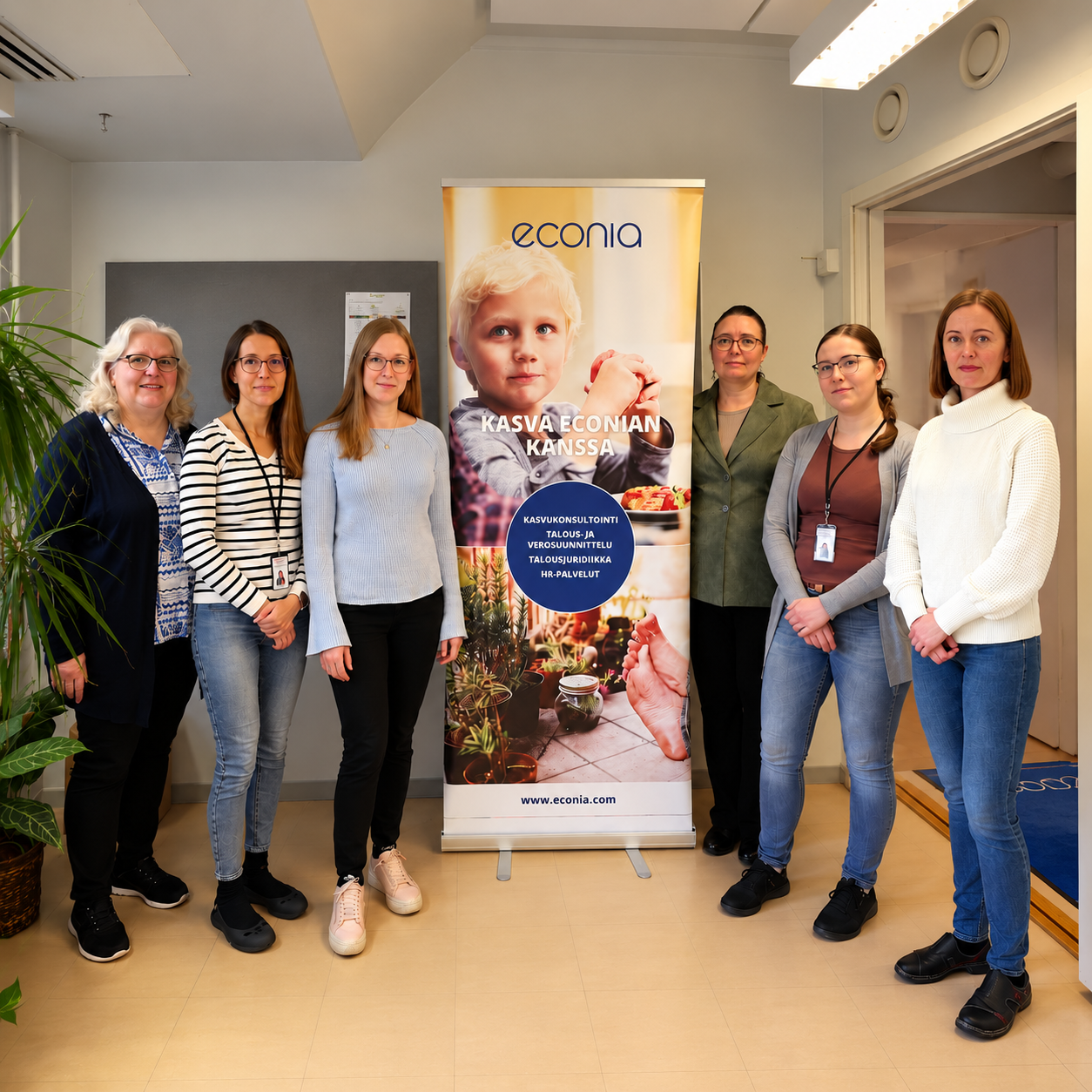 Econian Tampereen toimiston tilitoimistotiimi